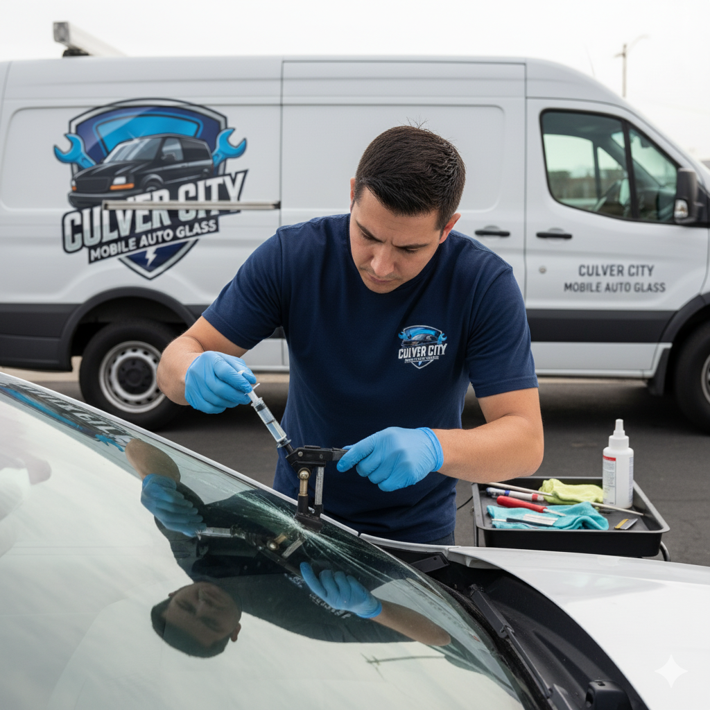 Windshield Repair & ADAS Calibration in Downtown Los Angeles, CA | Mobile Auto Glass Services
